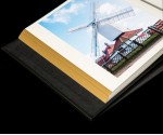 Leather Self Adhesive Photo Album - Black - Overall Page Size: 315 x 325mm, 12 1/4" x 12 3/4"